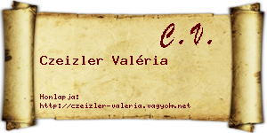 Czeizler Valéria névjegykártya